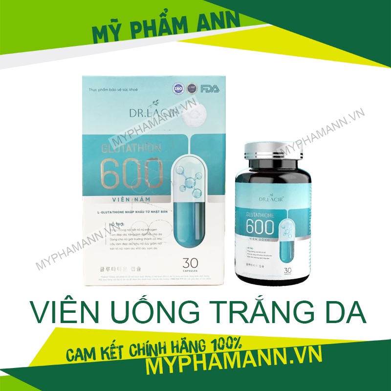 Viên uống trắng da Glutathione 600 Doctor Lacir chính hãng - Viên trắng da Dr Lacir