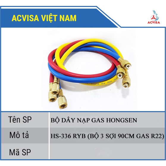 Bộ Dây Gas VALUE Model R410 VRP-U-R/Y/B (1 Bộ = 3 Sợi 90Cm)