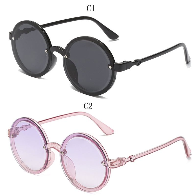 Kính Mát Tròng Tròn Chống Tia UV Thời Trang Cho Bé