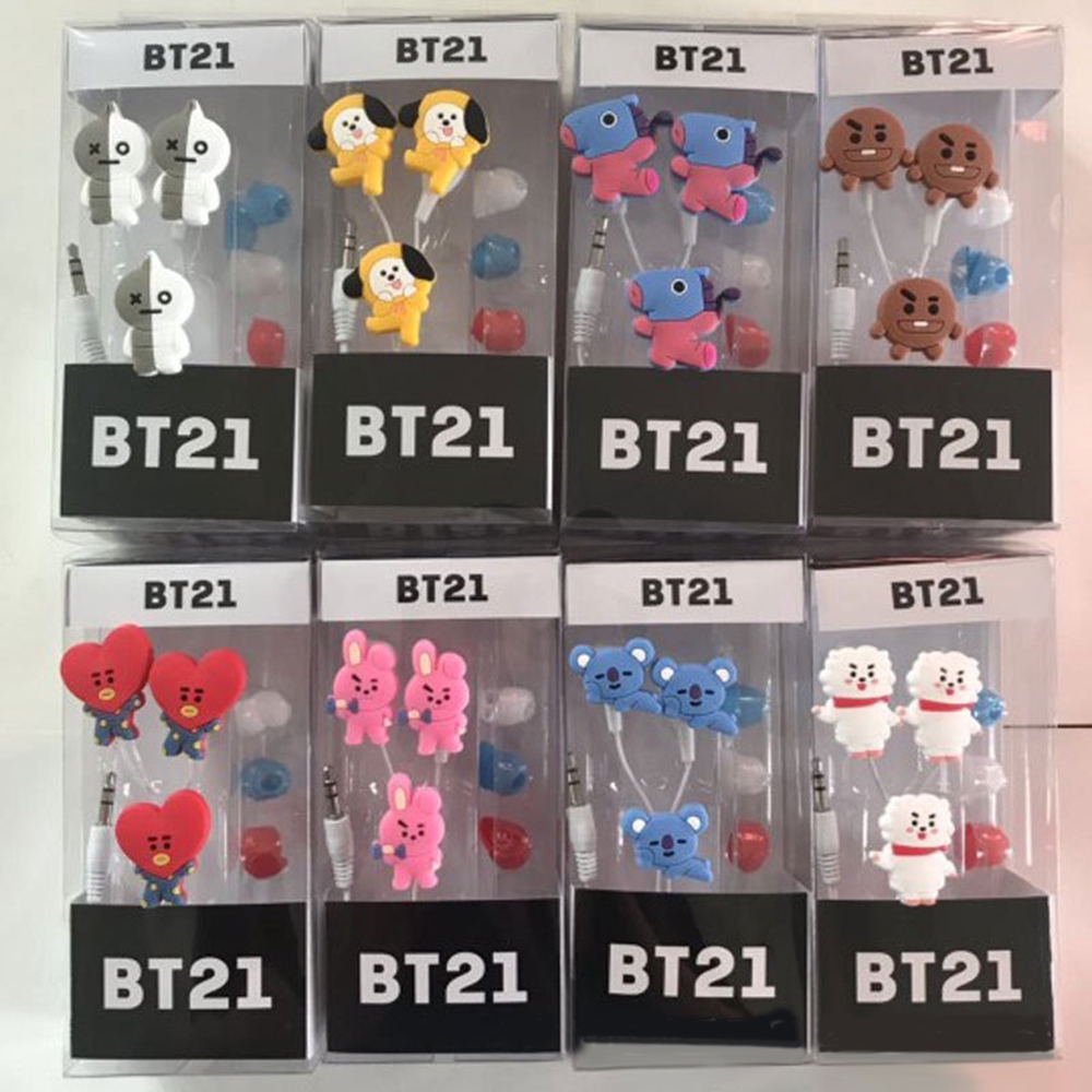 Tai Nghe Nhét Tai Thể Thao Họa Tiết Hoạt Hình Bts Bt21