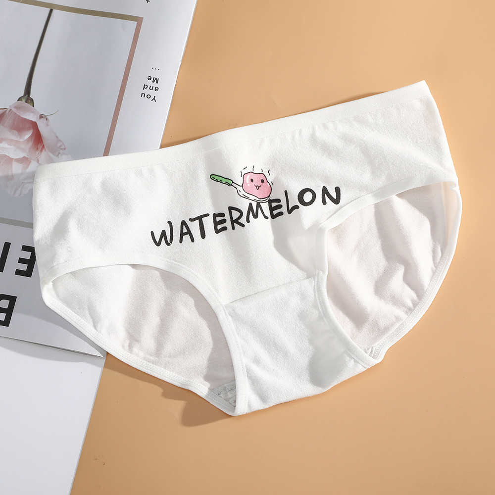 Quần Lót Aijolen Cotton In Họa Tiết Trái Cây Xinh Xắn Dành Cho Nữ