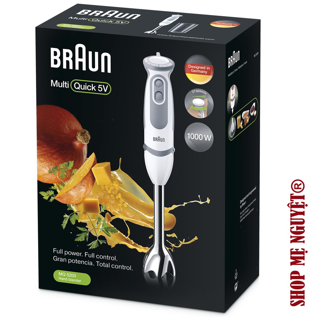 Máy xay cầm tay Braun MQ5200 Soup (BH 1 đổi 1)