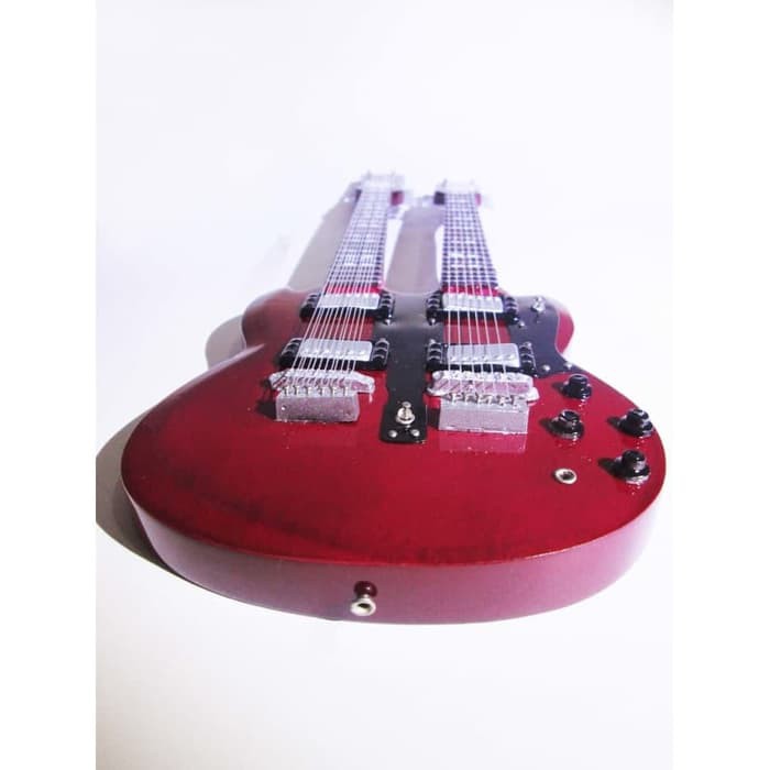 Đàn Ghi Ta Mini Gibson Eds 1275 Có Đèn Led Và Chữ Ký