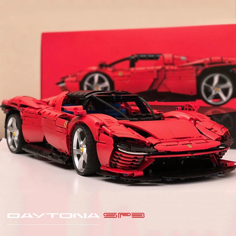 đồ chơi giáo dục Lắp Ráp mô hình siêu xe nonlego Technic Ferrari Daytona SP3 Speed Build Fit LEGO Technic 42143