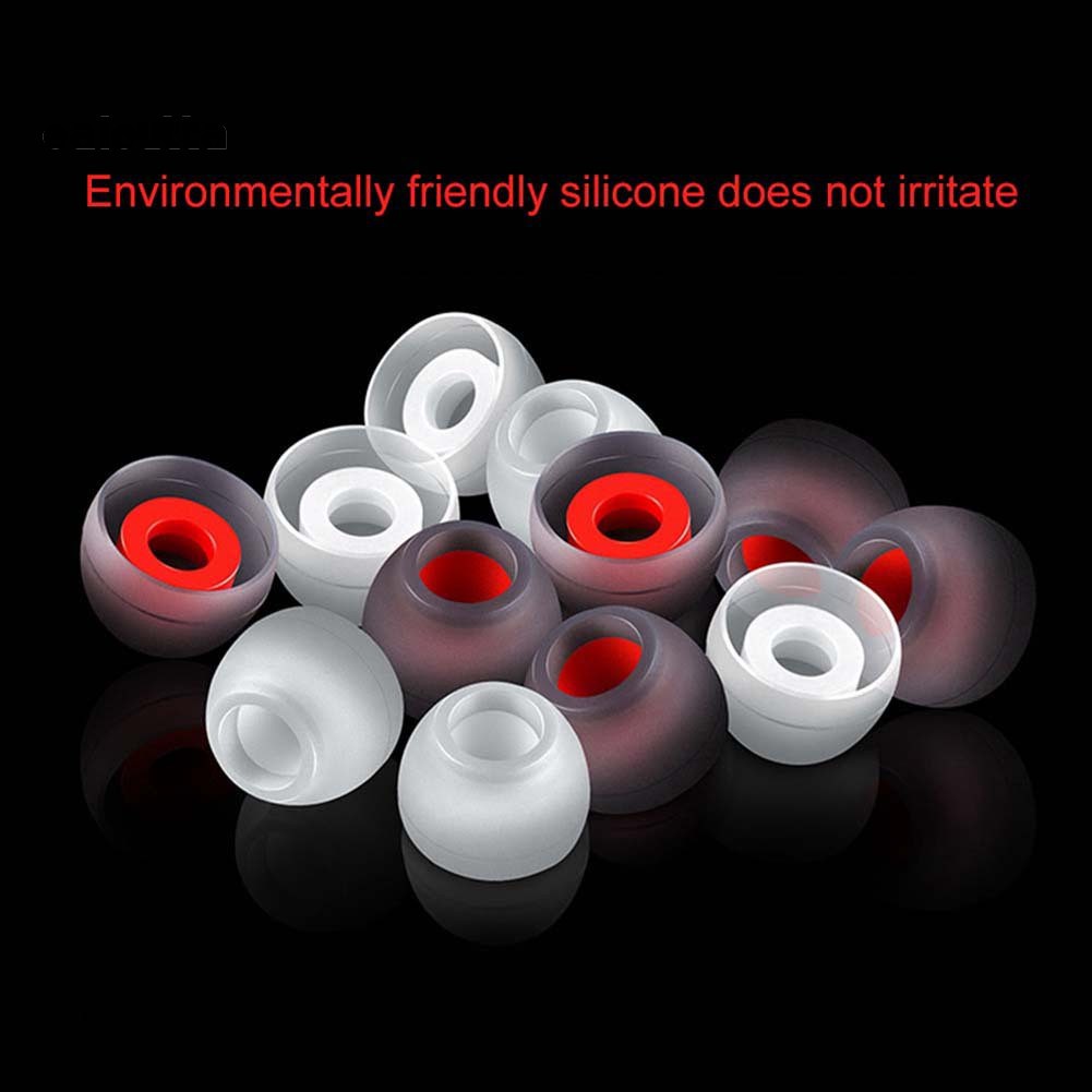 【Ready stock】QKZ 3 Pairs Replacement Silicone Eartips Earbuds for In-ear Earphone Headphone