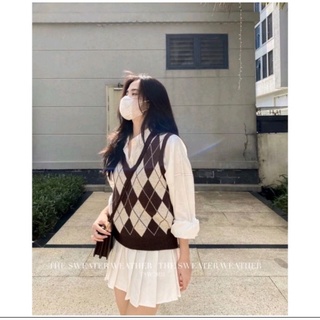 [ Ảnh thật ] Áo gile quả trám lông thỏ