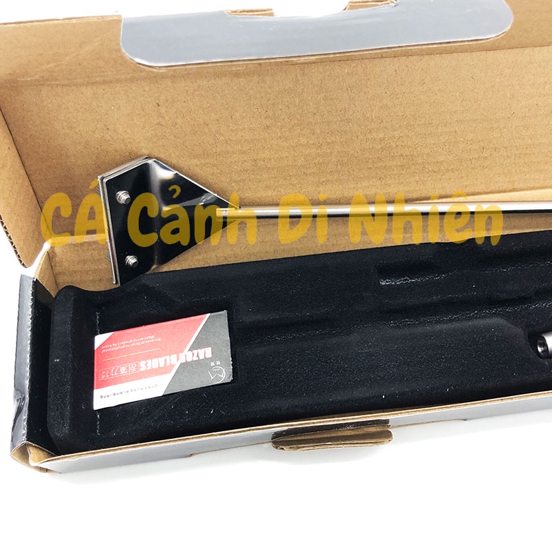 Cây cạo rêu INOX 304 loại bỏ rêu hại bám kính, vệ sinh bể thủy sinh hồ cá cảnh