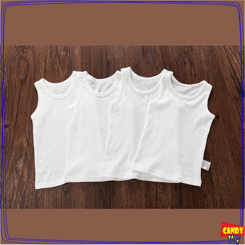 QUẦN ÁO THUN COTTON BA LỖ MÀU TRẮNG CAO CẤP CHO BÉ - SY202116/7