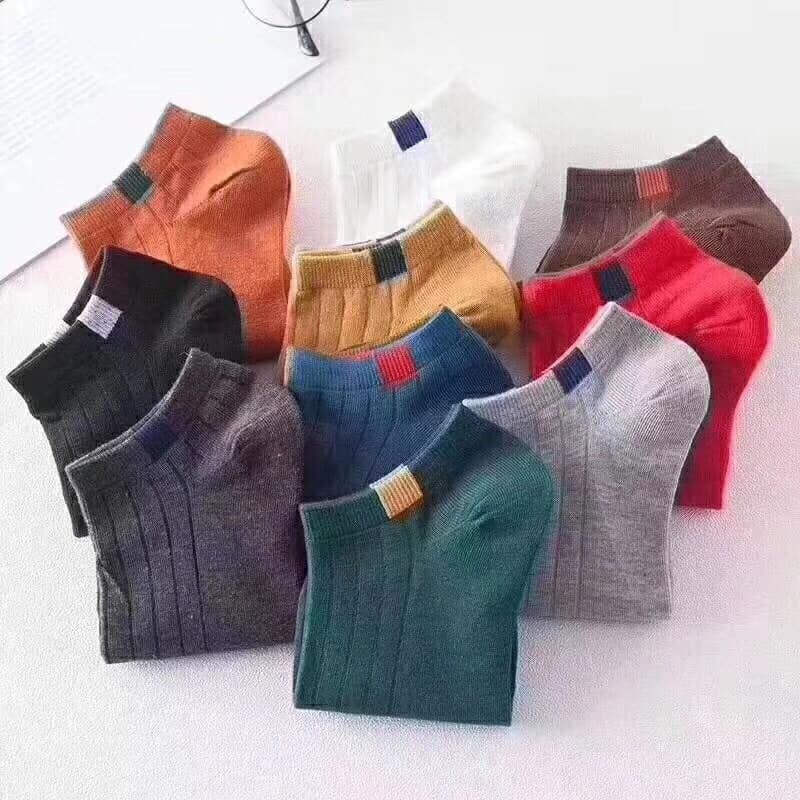 Set 10 đôi tất gân sắc màu