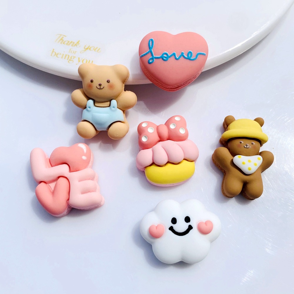 Bộ 10 Miếng Dán Trang Trí Ốp Điện Thoại Màu Macaron Dễ Thương