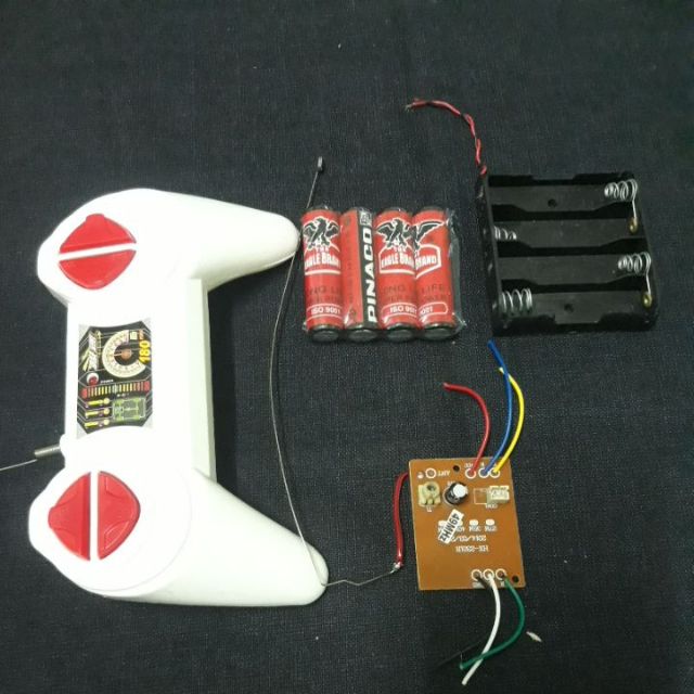 Combo Tx Rx 4 kênh chế xe , tàu 49mhz