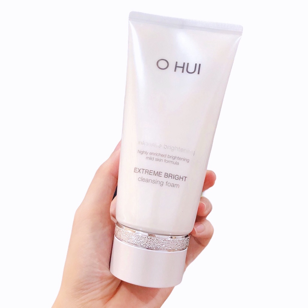 Sữa rửa mặt trắng da, mờ thâm sạm, đều màu da Ohui Extreme Bright Cleansing Foam 160ml