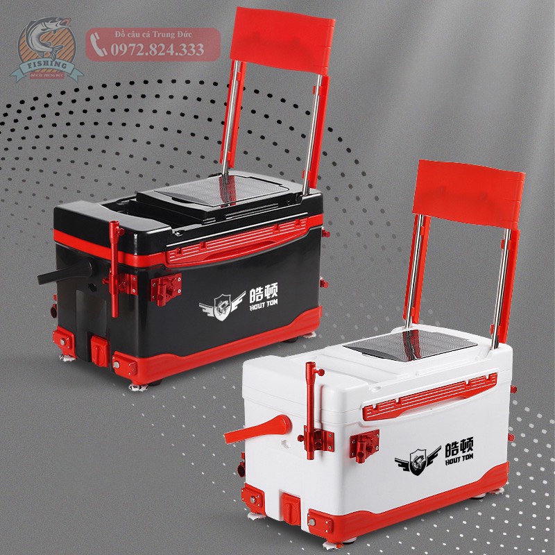 Thùng câu đài HAUTTON 32L 4 chân nâng dày đa chức năng siêu nhẹ thiết kế mới nhất 2022 giá rẻ