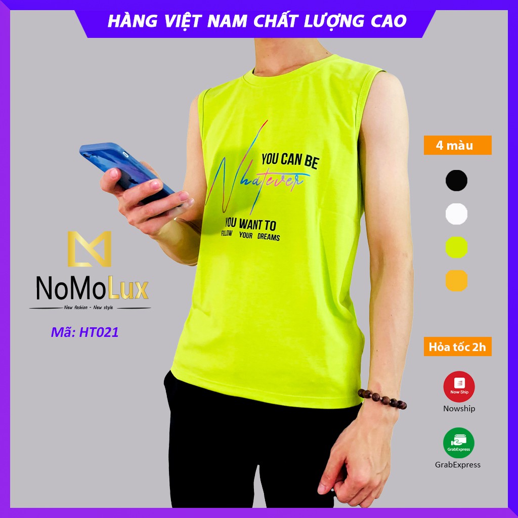 Áo 3 lỗ nam hè thu 💢 Freeship 💢 Áo thun nam cổ tròn NoMoLux mã HT021 chất thun cotton co dãn 4 chiều mềm mại | BigBuy360 - bigbuy360.vn