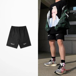 Short thun LEFT and RIGHT in Black Unisex