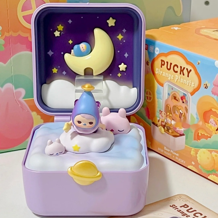 Búp Bê POPMART Pucky Hành Tinh Kỳ Lạ Có Hộp Mù Trang Trí Cảnh Quan