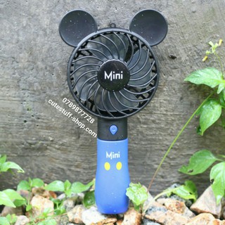 Quạt sạc pin mini cầm tay mickey