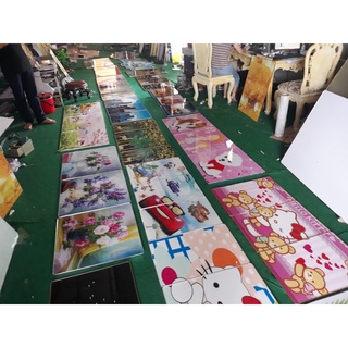 Tranh Treo Phòng Khách - Bộ tranh 3 tấm hiện đại kích thước 40x40cmx3 tấm