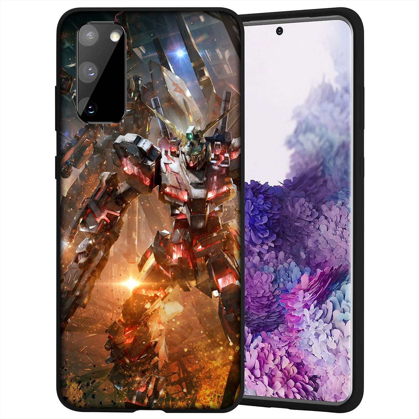 Samsung Galaxy A9 A8 A7 A6 Plus J8 2018 + A21S A70 M20 A6+ A8+ 6Plus Casing Soft Silicone H45 Gundam Cartoon cool Phone Case