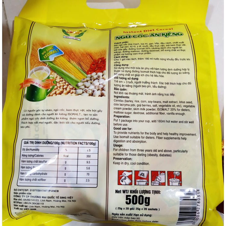 Ngũ cốc Sing Việt 500gr