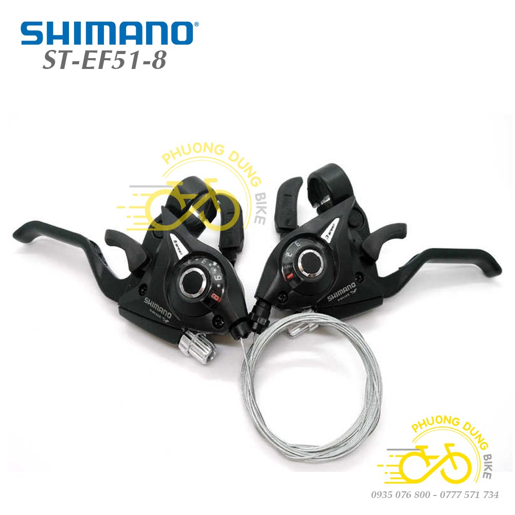 Tay đề xe đạp SHIMANO ST-EF51-8  3x8 Speed