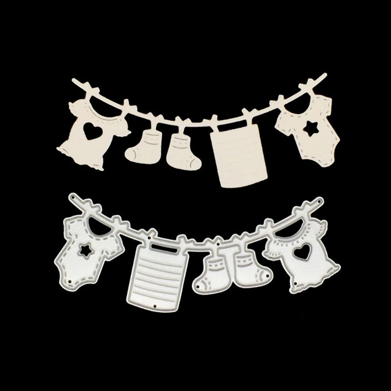 Khuôn Cắt Giấy Kim Loại Hình Giày Em Bé Xinh Xắn