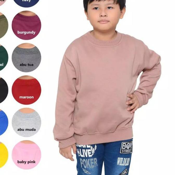 Áo Len Tay Dài Thời Trang Cho Nam Và Nữ Từ 6-12 Tuổi