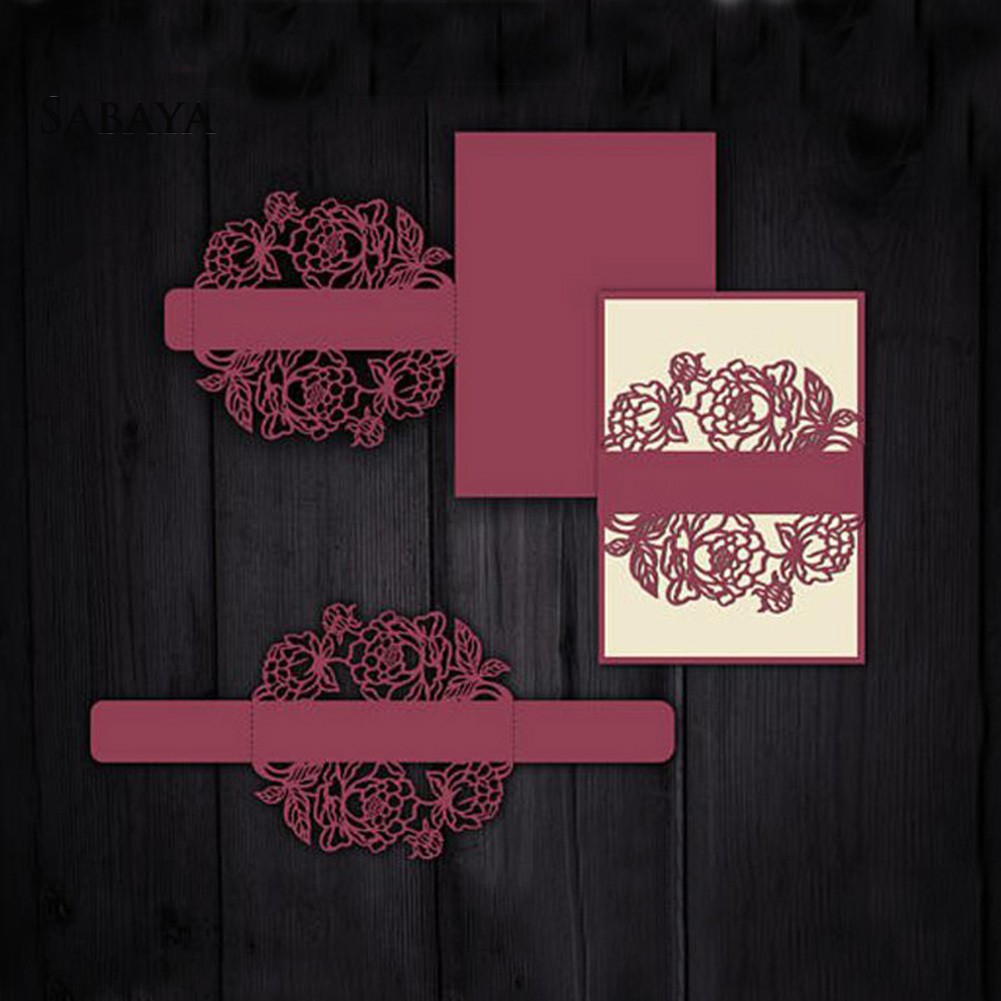 Khuôn cắt giấy làm từ kim loại hình hoa hồng trang trí thủ công