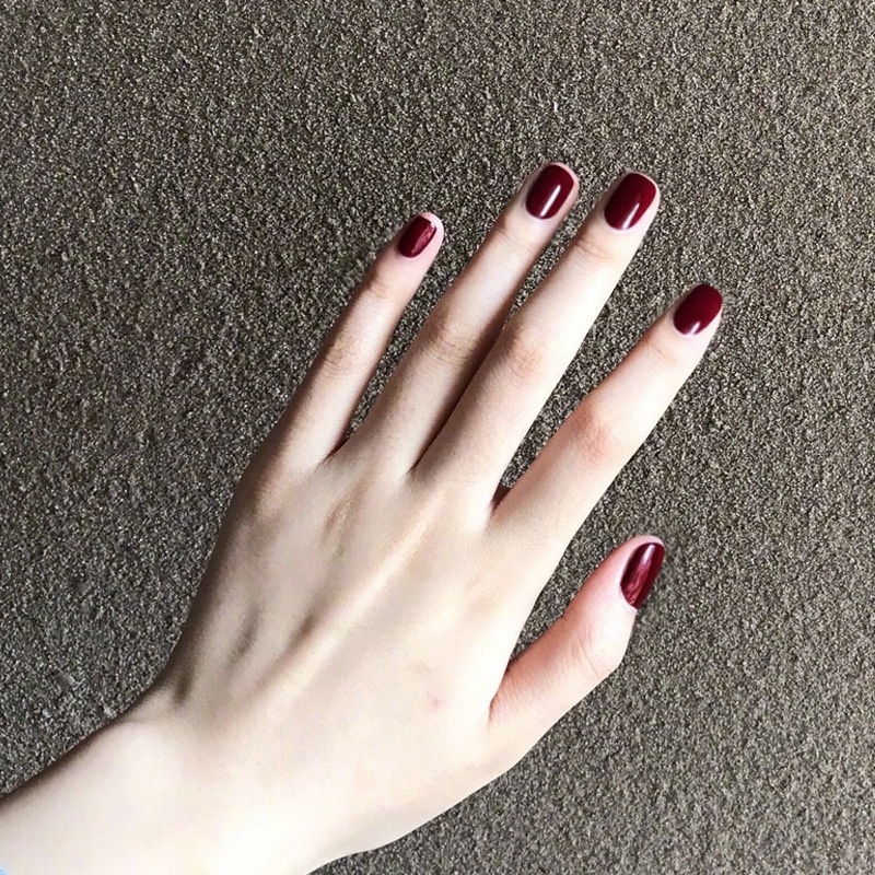 [Hàng mới về] 24/14 Móng Tay Giả Hình Vuông Nhiều Màu Sắc Dễ Phối Đồ Thời Trang