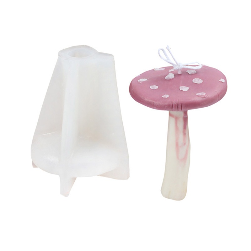 Khuôn Silicone Làm Sáp Xà Phòng Hình Cây Nấm DIY
