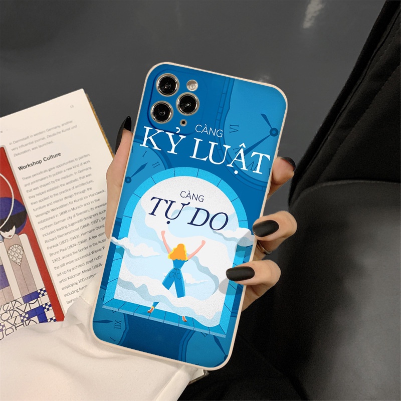 Ốp lưng iphone &quot;Càng kỷ luật càng tự do&quot; - Giúp xây dựng kỹ năng sống kỷ luật ốp cho iphone 6/7/8/Plus/11/12/13/promax