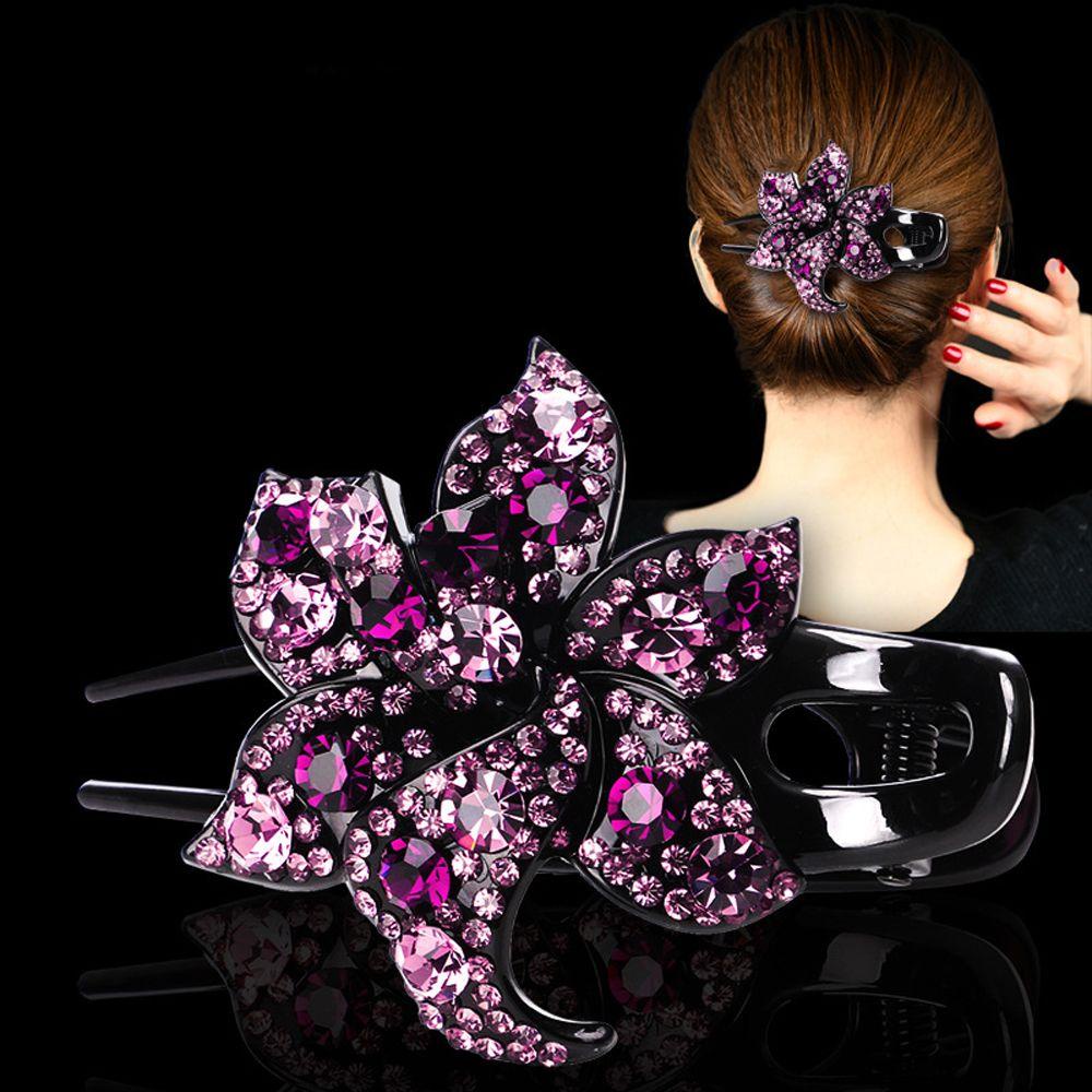 Kẹp Tóc Đuôi Ngựa Phong Cách Vintage Cho Nữ WMES15H Giá Đỡ|Kẹp Mỏ Vịt Gắn Lò Xo Chuyên Dụng