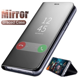 For Samsung Galaxy note10 S20 Ultra Note 10 Plus Lite 10+ note10+ S20Plus S20+ note10lite Mirror Stand Flip Case Hard Phone Case Cover Casing Protective Shell
