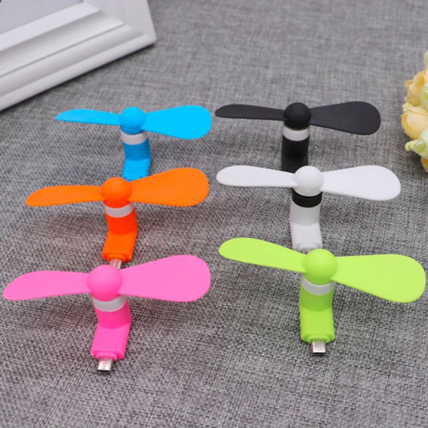 <E-😄> Quạt USB mini gắn điện thoại Android