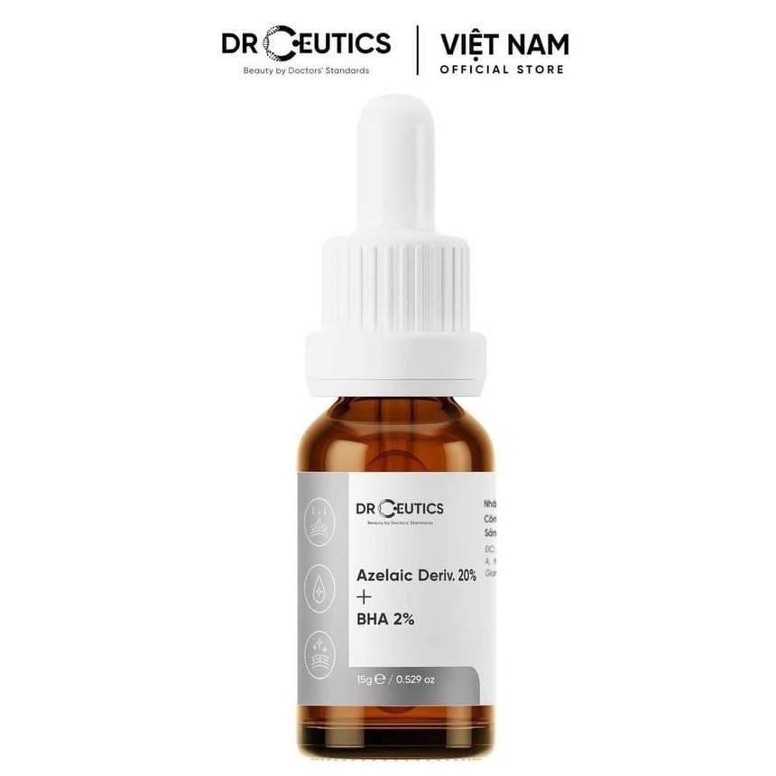 Tinh Chất DrCeutics Giảm Mụn Azelaic Deriv. 20% + BHA 2% 15g