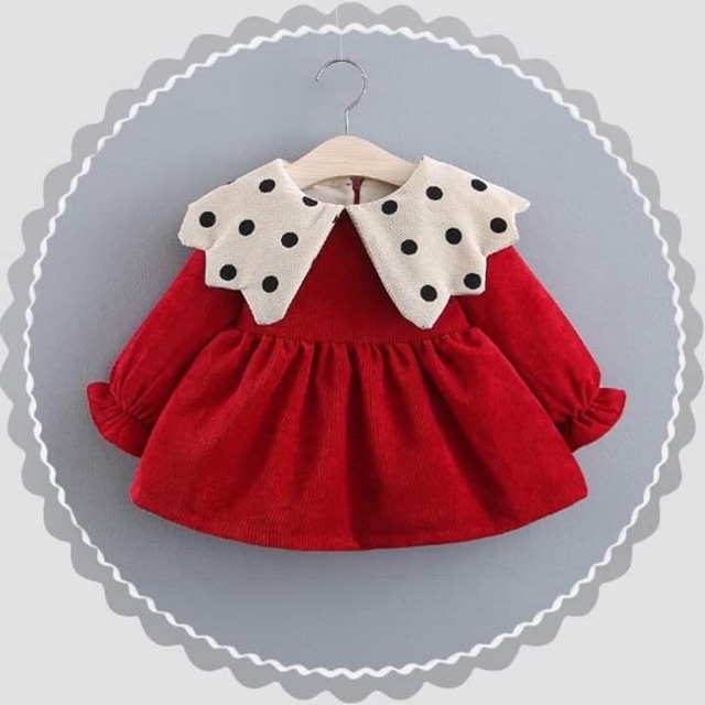 Váy nhung cho bé