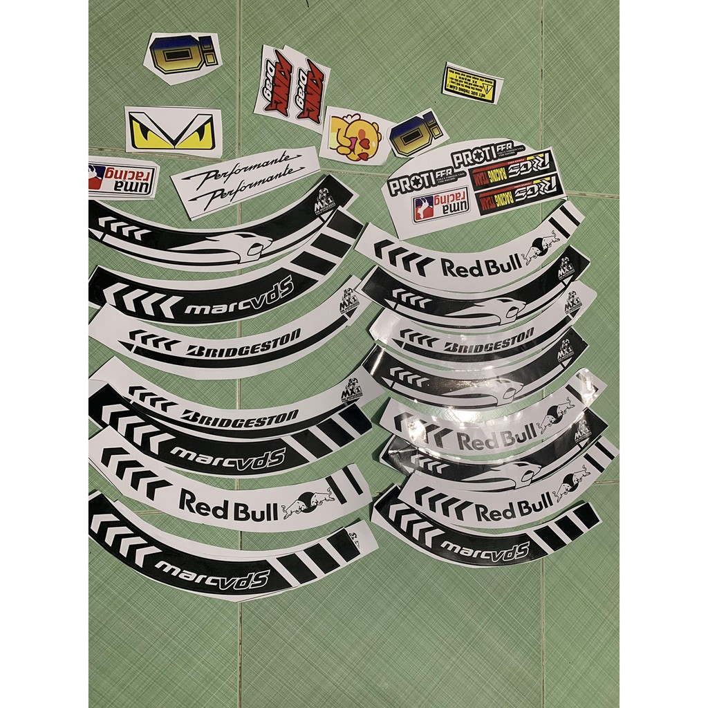 Tem dán vành xe máy