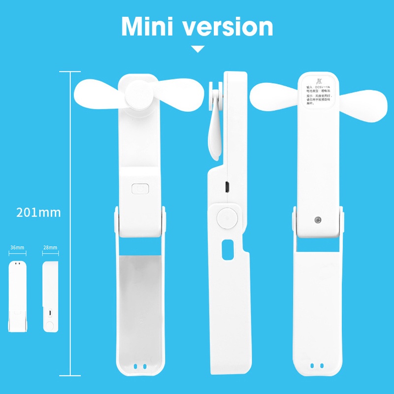 Quạt Điều Hòa Mini 1200mAh Tiết Kiệm Năng Lượng Có Thể Sạc Lại Bằng Cổng USB