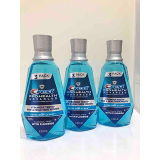 Nước Súc Miệng Crest Pro-Health Advanced Anticavity Fluoride Mouthwash With Extra Deep Clean - 1000ml