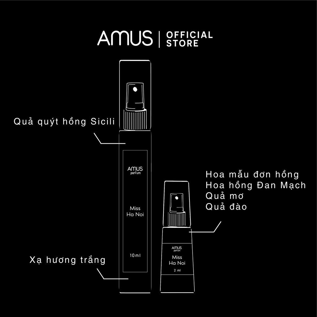 Tinh Dầu Nước Hoa Nữ Miss Ha Noi Amus 10ml