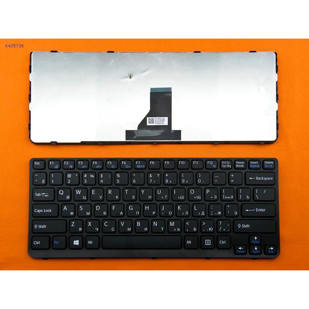 Bàn phím laptop SONY SVE-14 (Màu Đen+Có Khung)