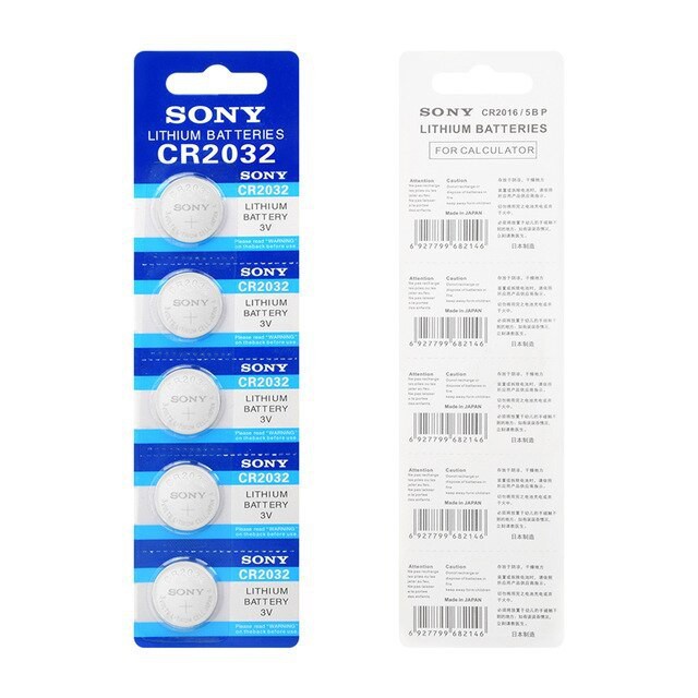 Vỉ 5 viên pin CMOS CR2032 Maxell/Sony Lithium Battery 3V (Vỉ 5 viên giá 35K).