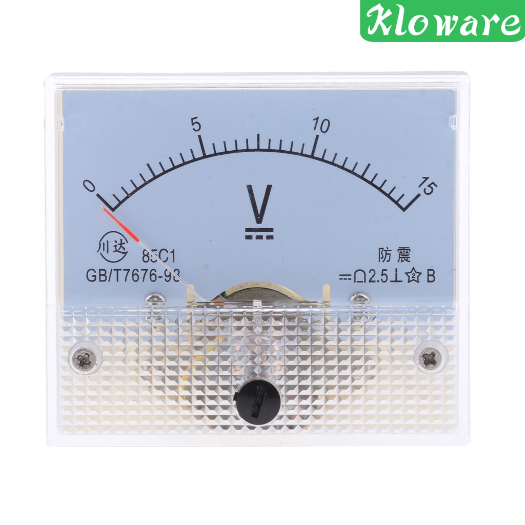 Bảng Điều Khiển Ampe Kế Ampe Kế 85C1 DC 0-5V Hình Chữ Nhật