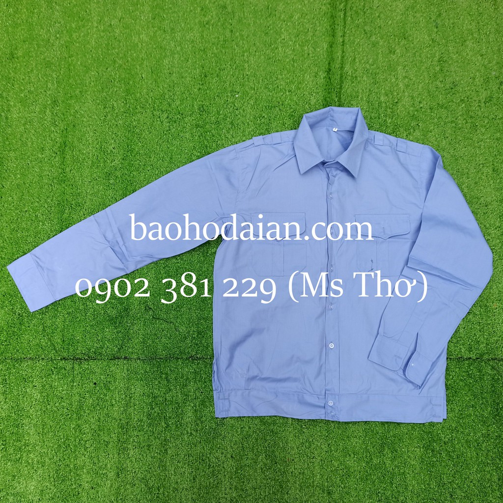 Áo đồng phục bảo vệ tay ngắn, tay dài đai bo dưới kiểu Budong