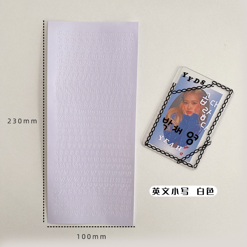 Miếng Dán Trang Trí In Chữ Tiếng Anh Ngôi Sao Trên Và Dưới Bằng Bạc Phong Cách Hàn Quốc ins Hàn Quốc