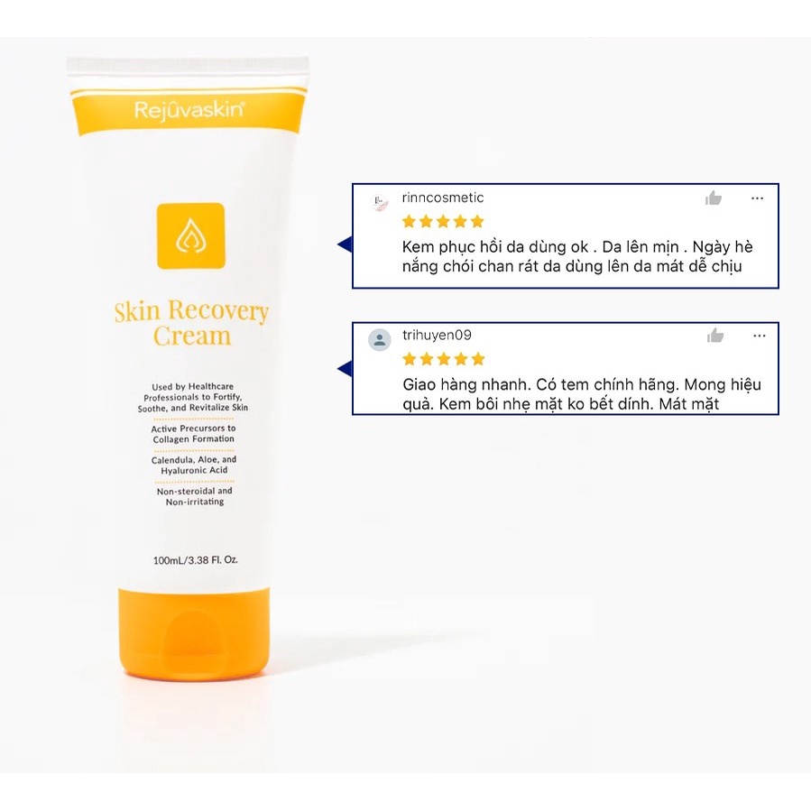 Kem phục hồi Da Rejuvaskin Skin Recovery Cream do kích ứng từ môi trường 100ml