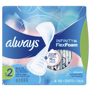 băng vệ sinh Always Infinity Flex Foam size 2 - 270mm hoàn toàn nhập khẩu