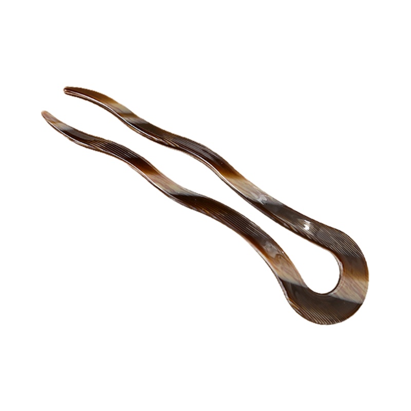 Kẹp Tóc Xoắn Hình Chữ U Lớn Phong Cách Vintage Pháp Cho Nữ