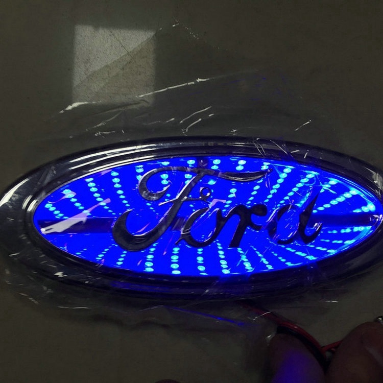 Logo Ford 3D Có Đèn Led Dùng Để Trang Trí Đuôi Xe Hơi