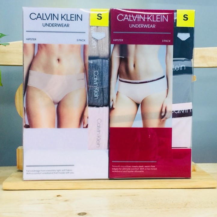 [hàng sẵn]  Set 3 quần lót nữ Calvin Klein CK Size S